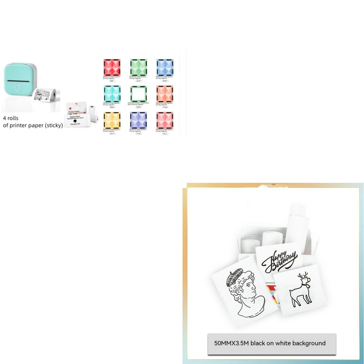 Phomemo T02 – Tragbarer Mini-Thermodrucker für Etiketten und Fotos