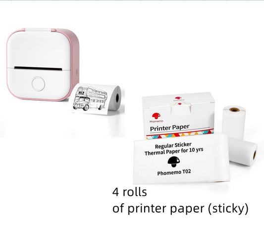 Phomemo T02 – Tragbarer Mini-Thermodrucker für Etiketten und Fotos