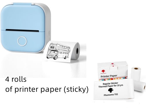 Phomemo T02 – Tragbarer Mini-Thermodrucker für Etiketten und Fotos
