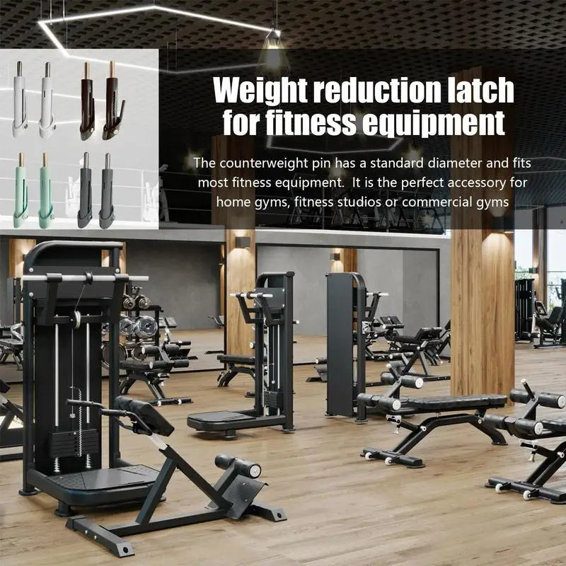 9.5mm Weight Stack Pin for Fitness Strength Training Weight Machine Pin Lock Portable Weight-decreasing Pin for Gym Fitness