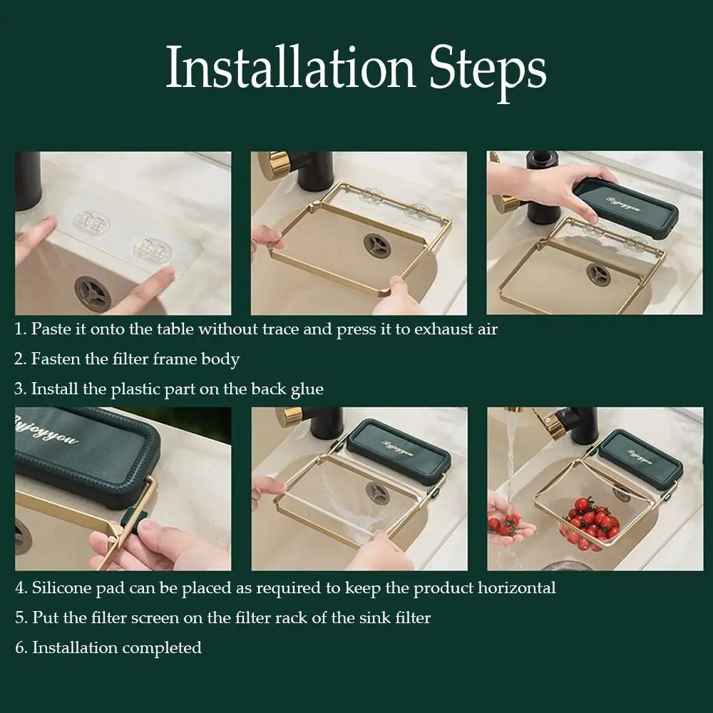 Fashionable Foldable Garbage Net Shelf Sink Rack Sink Strainer Mesh Bag Stand Sink Filter