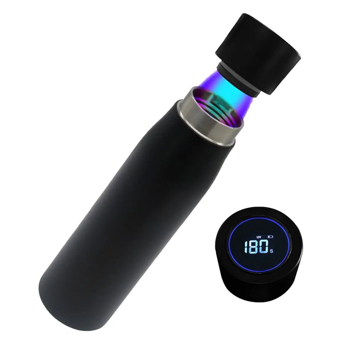 Digital Smart Water Bottle Ultraviolet Self-Cleaning Portable Vacuum Cup Touch Screen Cup with Temperature