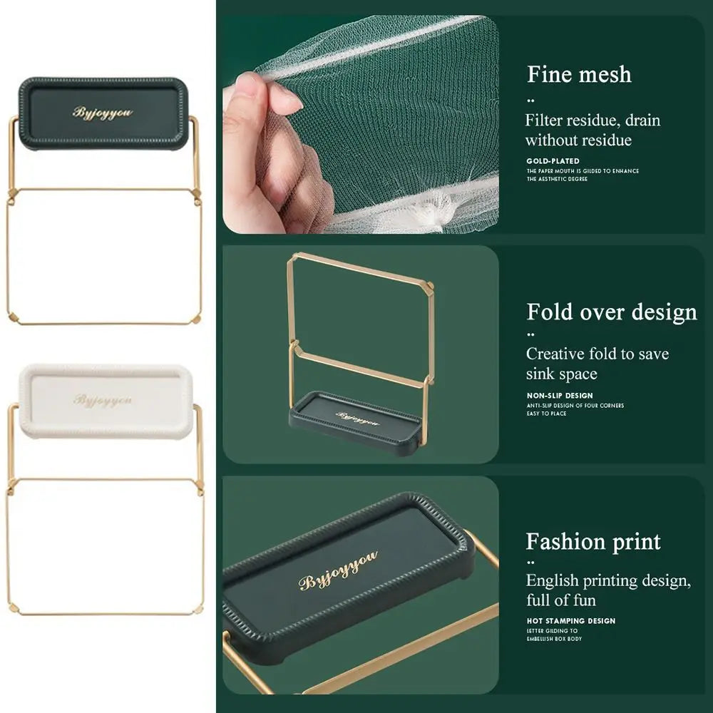 Fashionable Foldable Garbage Net Shelf Sink Rack Sink Strainer Mesh Bag Stand Sink Filter