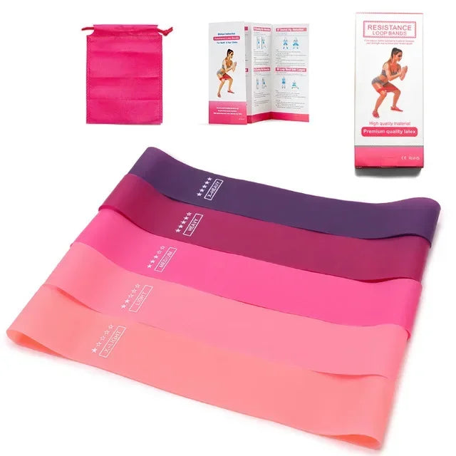Fitness widerstandsbänder-Elastische Trainingsbänder aus Gummi für Yoga, Pilates und Muskelaufbau