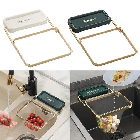 Fashionable Foldable Garbage Net Shelf Sink Rack Sink Strainer Mesh Bag Stand Sink Filter