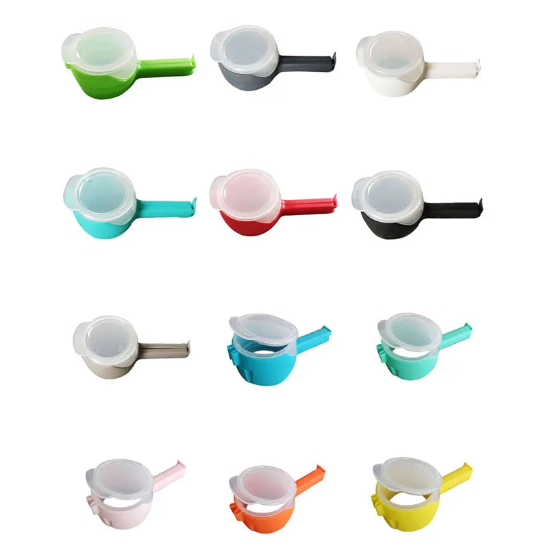 3pcs/Set Random Color Sealing Clip For Oct Beans Food Bag With Pour Spouts,Effortlessly Dispense Oats
