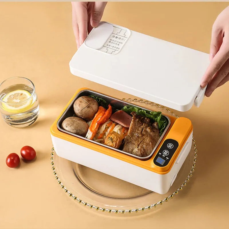 Multifunctional stainless steel electric lunch box travel household mini electric heating lunch box self-heating lunch box