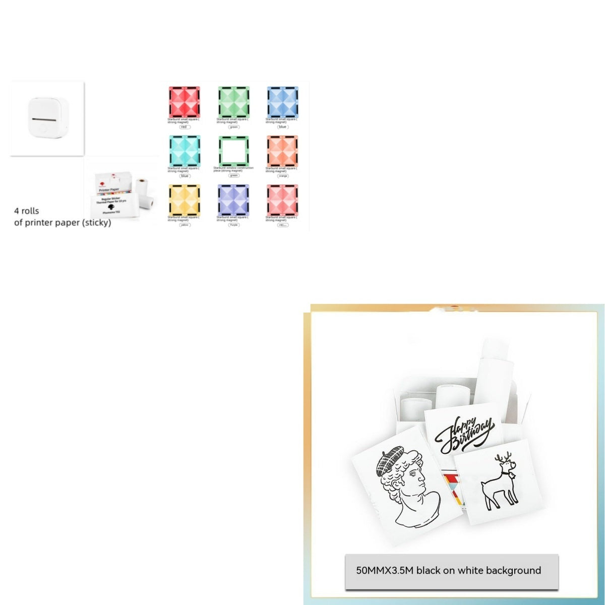 Phomemo T02 – Tragbarer Mini-Thermodrucker für Etiketten und Fotos